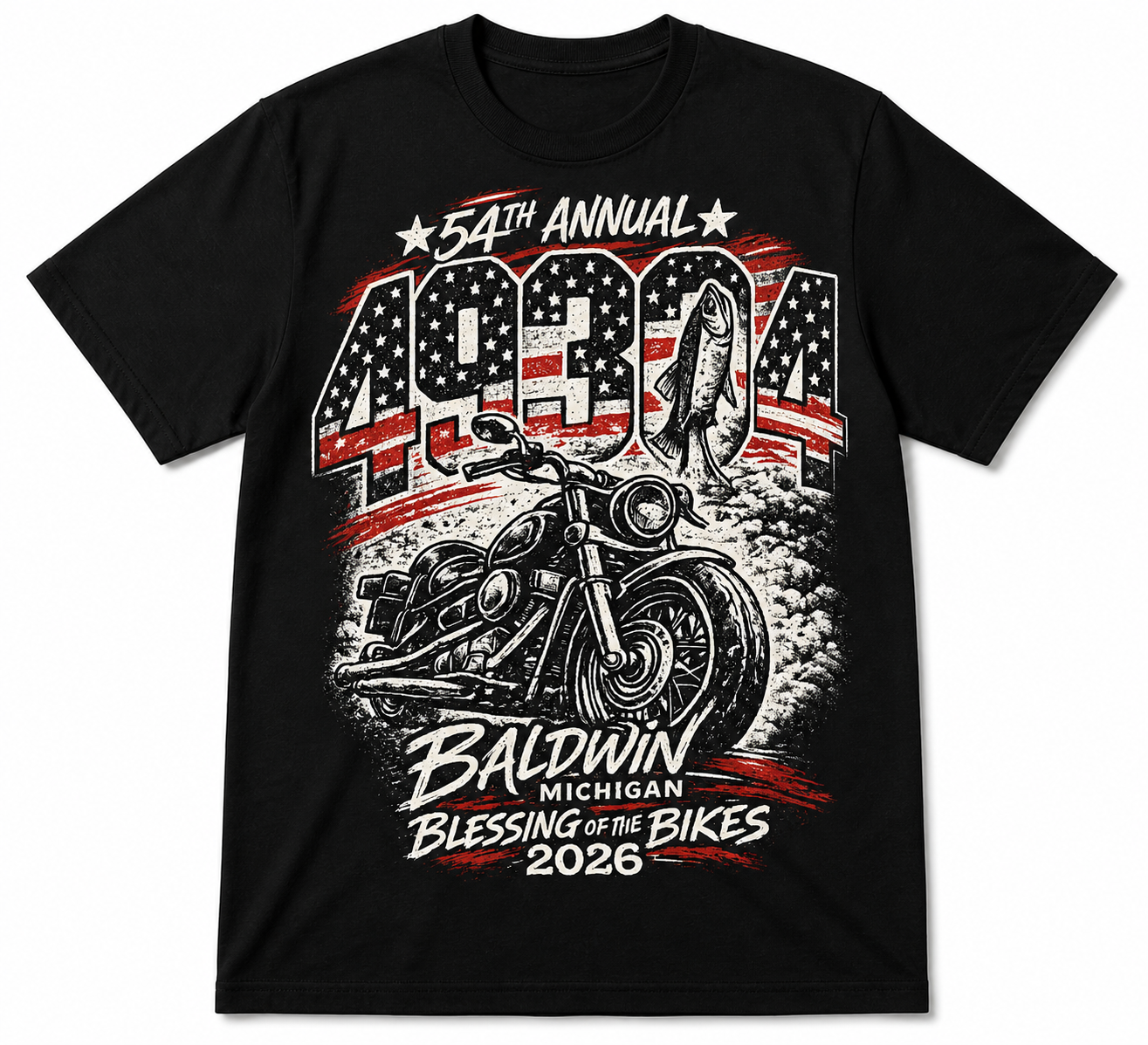 2026 Blessing of the Bikes Zip Code Tee