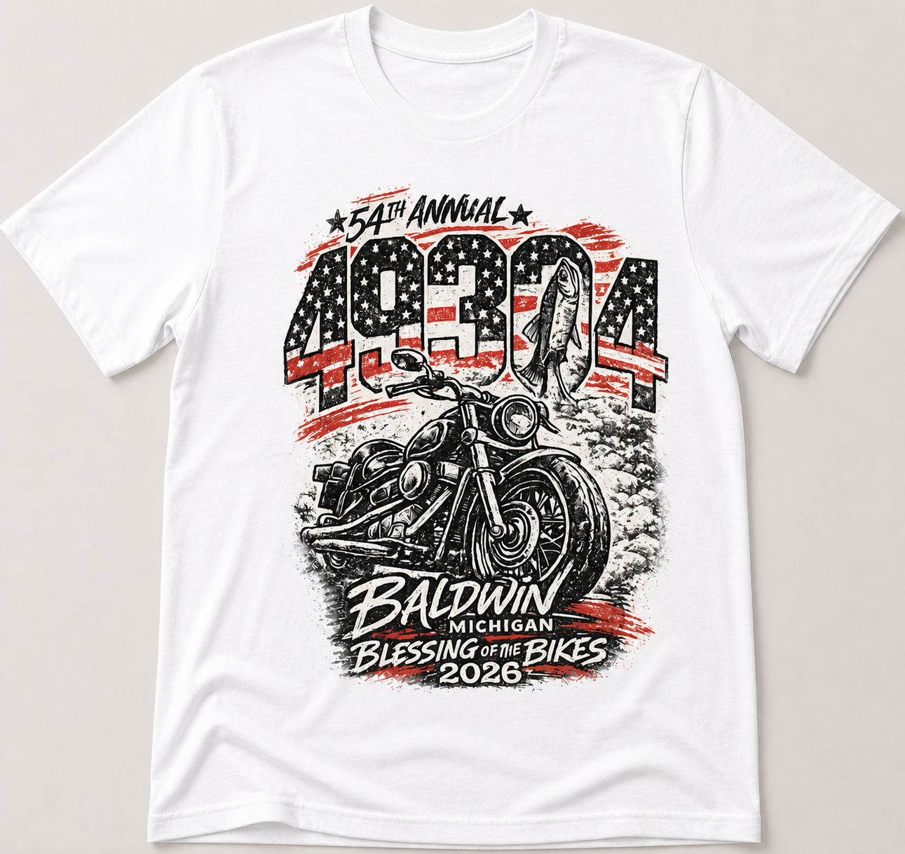 2026 Blessing of the Bikes Zip Code Tee